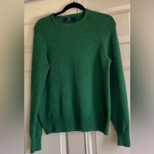 J. Crew Green Crewneck Sweater